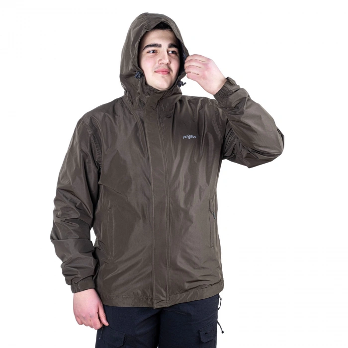 Uyguna-Yakala Haki Su Geçirmez Yağmurluk Ceket - MFM.650