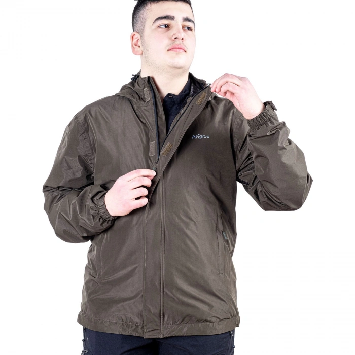 Uyguna-Yakala Haki Su Geçirmez Yağmurluk Ceket - MFM.650