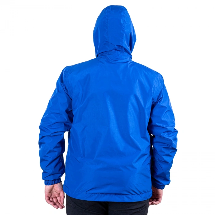 Uyguna-Yakala Saks Mavi Yağmurluk Ceket - Su Geçirmez - MFM.651