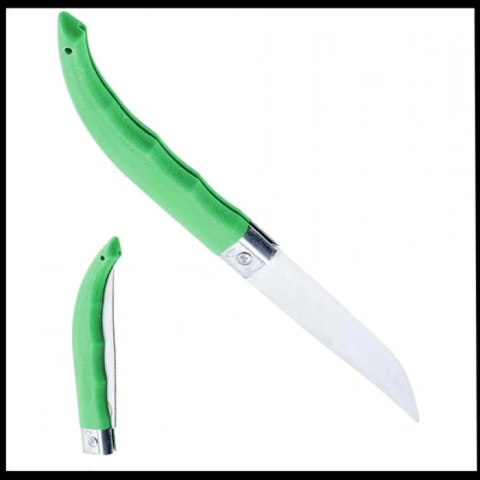 Uyguna-Yakala Yeşil El Yapımı Katlanır Cep Çakısı -CAK.543