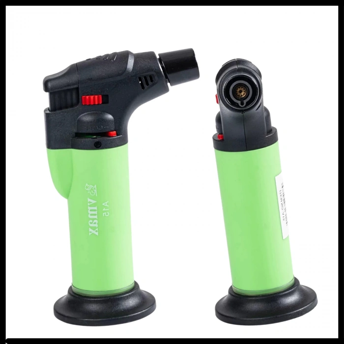 Uyguna-Yakala Yeşil Metal Başlıklı Doldurulabilir Pürmüz Çakmak -KYKT.224