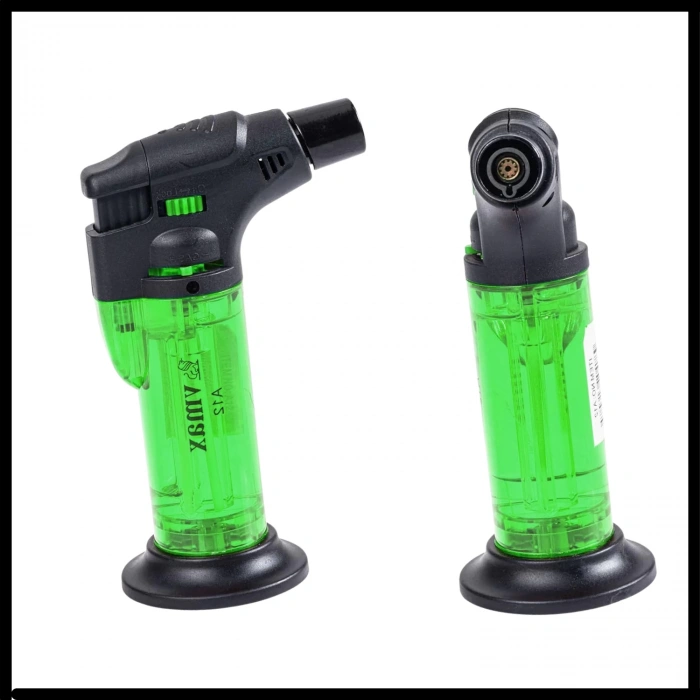 Uyguna-Yakala  Yeşil Metal Başlıklı Doldurulabilir Pürmüz Çakmak-YKT.215