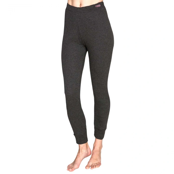 Uyguna-Yakala Yetişkin Termal Alt İçlik - Thermoform - Soft Unisex - Antrasit