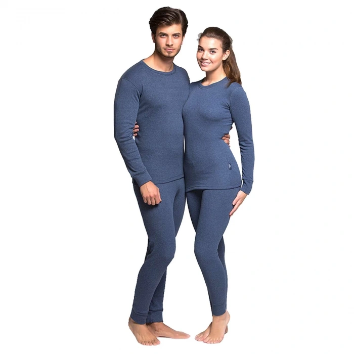 Uyguna-Yakala Yetişkin Termal İçlik Set - Thermoform - Artica Unisex - Lacivert