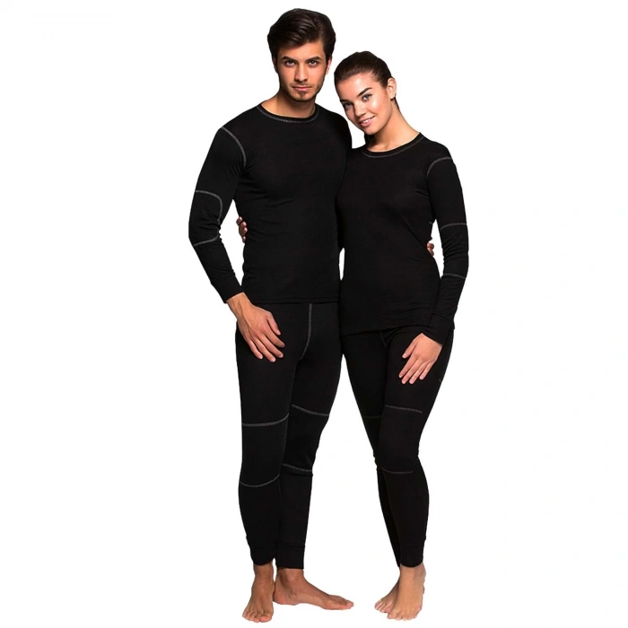 Uyguna-Yakala Yetişkin Termal İçlik - Thermoform - Active Plus - Siyah