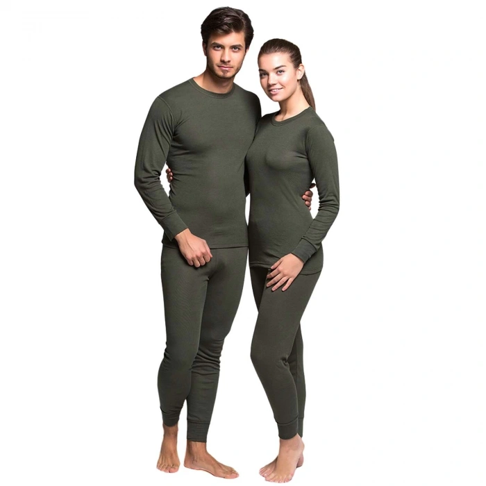 Uyguna-Yakala Yetişkin Termal İçlik - Thermoform - Active Ribana - Haki