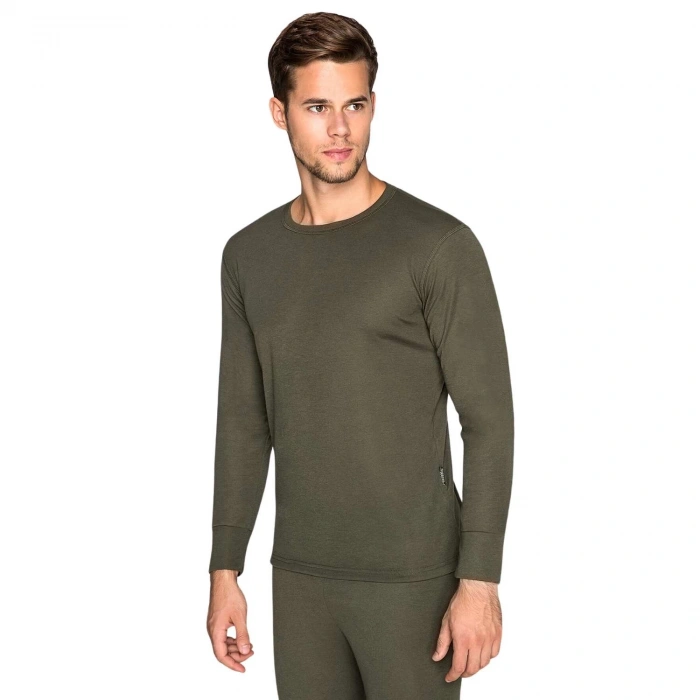 Uyguna-Yakala Yetişkin Termal İçlik - Thermoform - Active Ribana - Haki