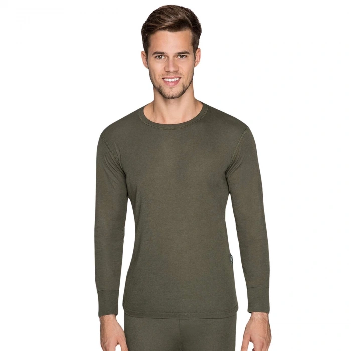 Uyguna-Yakala Yetişkin Termal İçlik - Thermoform - Heavy - Unisex - Haki