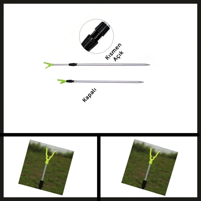 Uyguna-Yakala Ayarlanabilir Metal Kamış Ayağı Ys-1025-MAL.357