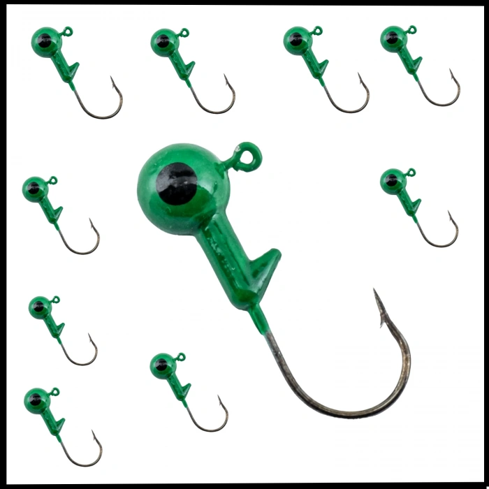 Uyguna-Yakala 21 Gr - Yeşil -Kurşunlu  Olta İğnesi Zoka -10 Adet ALA.299