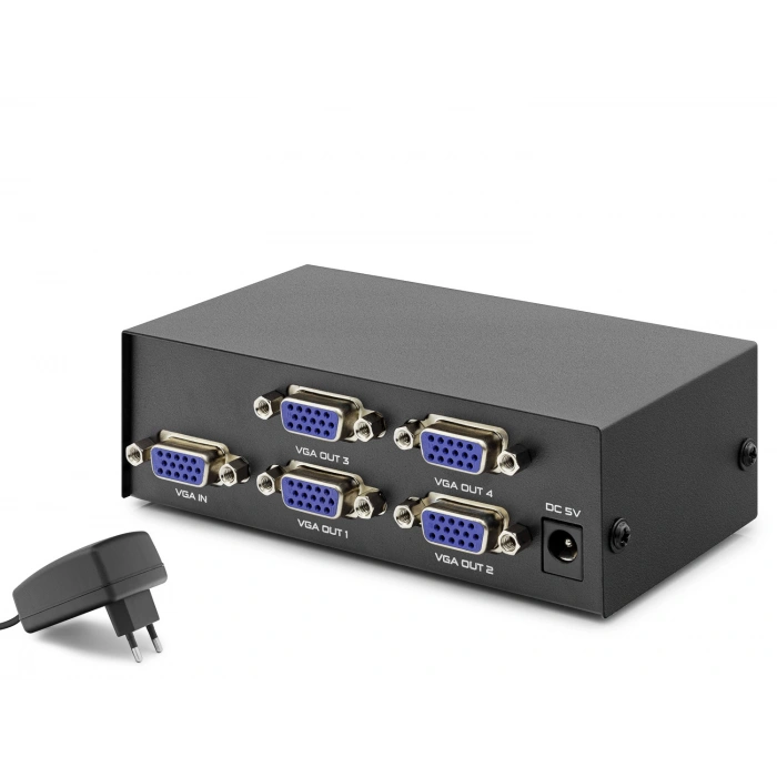 Vga Splitter 1 In 4 Out 200 Mhz - Siyah HDX1278