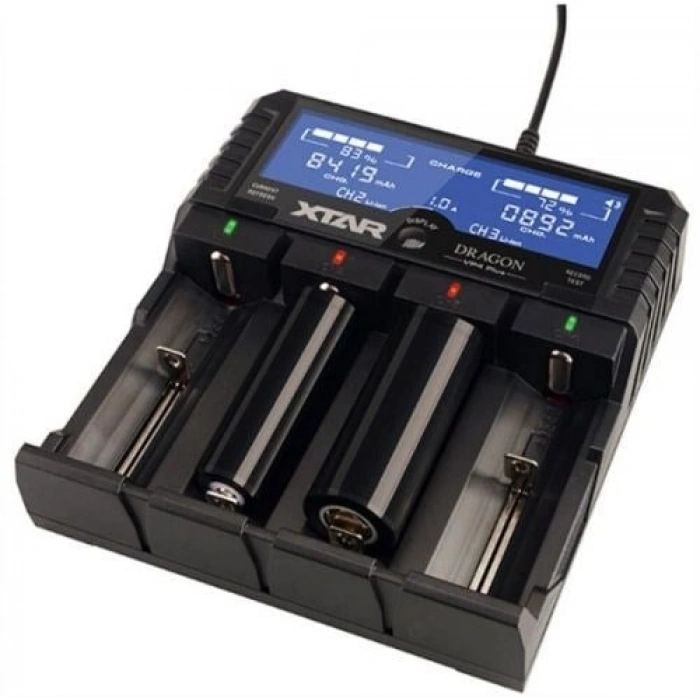 Xtar DRAGON VP4 PLUS Li-ion / NI-CD / NI-MH Pil Şarj Cihazı