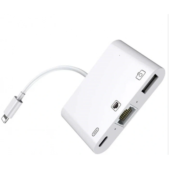 ZR461 Nk107 Lightning Çoklu Ethernet Adaptör