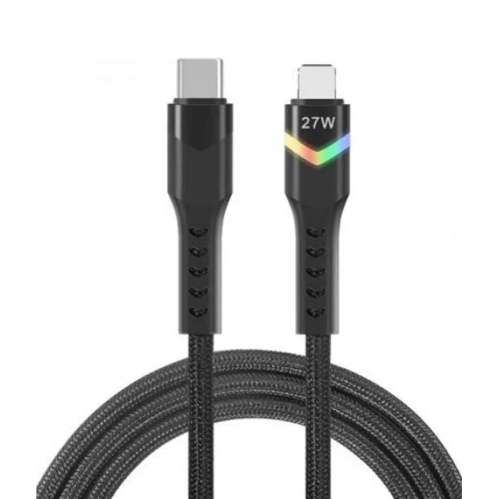 ZR536 Type-C To Lightning 27W Ledli Pd Kablo 1 M
