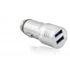 Araç Şarj Adaptörü 2X Usb 3.4A Metal - Gümüş ND1075