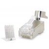 Cat7 Ez Rj45 Metal C Kalite Konnektör 100 Adet Plastik Kutu - Silver ND2424