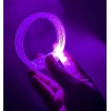 Mor Led Işıklı Baskı Yapılabilen Pilli Bileklik Bilezik 1,5 cm Genişlik
