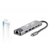 Type-C Hub Hdmi 4K Usb 3.0 Lan 6 Port - Gri HDX7791