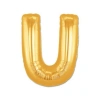 U Harf Folyo Balon Altın Renk 40 inç