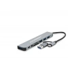 Usb 3.0 & Type-C Hub Audio Kart Okuyucu 8 Port - Gri HDX7828