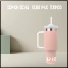 Uyguna-Yakala 1.2 lt - Somon/Beyaz Çelik Mug Termos-ERM.185