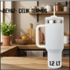 Uyguna-Yakala 1.2 lt  Beyaz- Çelik Termos - RM.178