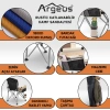 Uyguna-Yakala 2 Adet Katlanır Kamp Sandalyesi ve Alüminyum Masa Seti - Rustic Silver - Mavi