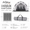 Uyguna-Yakala 3 Kişilik Otomatik Kurulum Kamp Çadırı - 200x200x130cm - Argeus Infinity