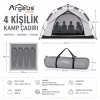 Uyguna-Yakala 4 Kişilik Otomatik Kurulum Kamp Çadırı - 240x240x150cm - Argeus Infinity