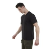 Uyguna-Yakala Erkek T-Shirt Siyah-615-S