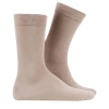 Uyguna-Yakala Bambu Çorap - Thermoform - Bej