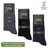 Uyguna-Yakala Bambu Erkek Soket Çorap - 3 Çift - Dikişsiz - Biga - 17619 - Set 1