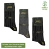 Uyguna-Yakala Bambu Erkek Soket Çorap - 3 Çift - Dikişsiz - Malta - 17671 - Set 1
