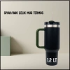 Uyguna-Yakala 1.2 lt - Siyah/Haki  Çelik Mug Termos-ERM.183