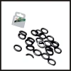 Uyguna-Yakala (25pcs) Round Rig Rings 2 Mm, Matte Black-OOM.056