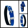 Uyguna-Yakala Royal Blue 2.0*35-40 Cm  Dokuma Kemikli Boyun Tasması-SMA.352