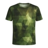 Uyguna-Yakala Kamuflaj Prizma Desenli Mikrofiber Tişört - Avcı Tişört - Hızlı Kurur