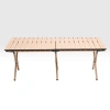 Uyguna-Yakala Katlanabilir Kamp Masası - 6/8 Kişilik - Timber - Taşıma Çantalı