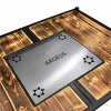 Uyguna-Yakala Katlanabilir Mangal Masa - Krom Izgaralı - 100cm*70cm*65cm