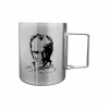 Uyguna-Yakala Katlanabilir Saplı Çelik Kupa Bardak - Orcamp - 180 ml - Atatürk (OUT-1800)