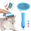 Uyguna-Yakala Kedi Tarağı - Otomatik Temizlenen Tuşlu - Mavi (8601)