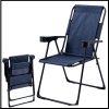 Uyguna-Yakala Lacivert Katlanabilir Kamp Sandalyesi Bardaklıklı - TAB.248