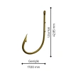 Uyguna-Yakala Olta İğnesi - Telescopic Star - Bronz - No: 4/0 (10lu Paket)