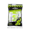Uyguna-Yakala Silikon Kurt Yem - 1,1g 55mm - Fishack Wormix - 1 Adet - UV - Fluo Green - Karides Kokulu