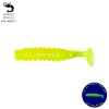 Uyguna-Yakala Silikon Kurt Yem - 1,5g 45mm - Fishack - 10 Adet - UV Silikon - Fluo Green - Karides Kokulu