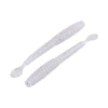 Uyguna-Yakala Silikon Kurt Yem - 2,2g 87mm - Fishack Wormix - 10 Adet - Silver White