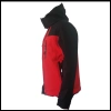 Uyguna-Yakala Siyah Kapşonlu Mont Kırmızı-YIM.116