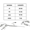 Uyguna-Yakala Snap Klips - Fishack - Paslanmaz Çelik - 20 Adet - No: #00