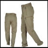 Uyguna-Yakala  Pantolon  Haki- Su Kaydırıcı Kumaş - Kargo Cepli - 906-H