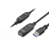 Uyguna-Yakala Usb 3.0 Active Repeater Uzatma Kablosu 10 M Siyah HDX7562